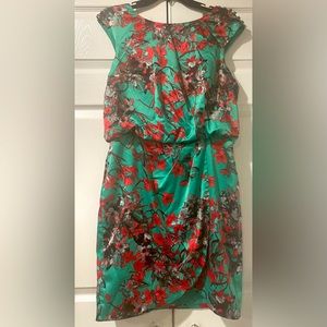 Jessica Simpson Sz-12 Floral Satin Dress
